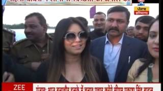 Actress Mahima Chaudhary visits Faridabad to promote PM's clean India mission