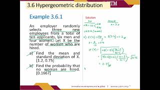 3.6 Hypergeometric Distribution