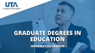 Info Session: Graduate Degrees in Education + Educational Leadership and Policy Studies