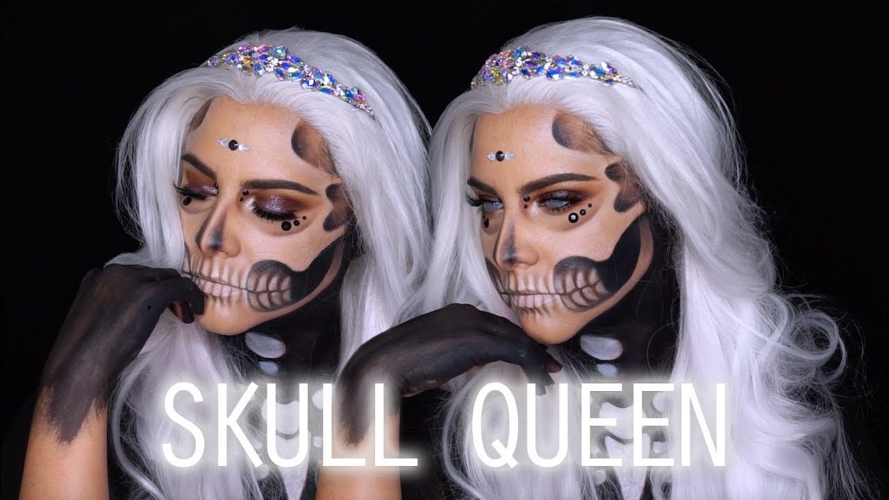 Skull Queen Halloween Makeup Tutorial Beauty By Jannelle Youtube