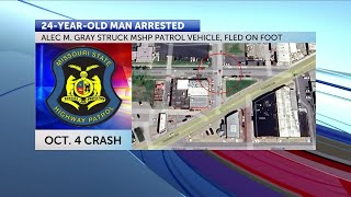 St. Joseph man arrested after crash with MSHP vehicle Saturday