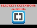 Brackets Extensions - colorHints