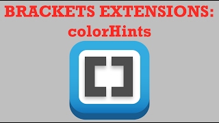 Brackets Extensions - colorHints