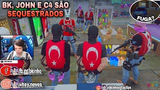 Bkinho CLIPS | BK, JOHN E C4 SÃO SEQUESTRADOS PELO CANADÁ • GTA RP CIDADE HYPE