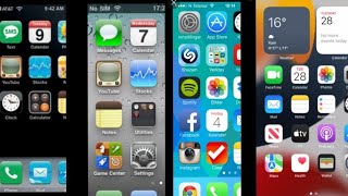 Evolution of iPhone home screens...