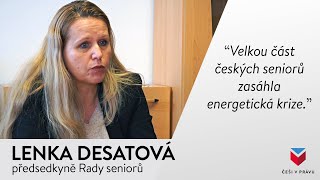 Lenka Desatová: Senioři se stydí říkat o dávky. Počet žádostí ale s energetickou krizí roste