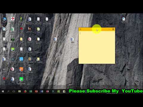 How to use  Sticky Notes on Microsoft Windows 10