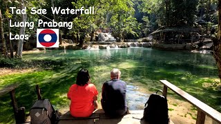 Laos Tad Sae waterfalls in Luang Prabang