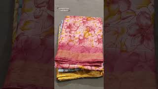 @jyotsanacontractor1804 #silksaree #flowers #print #new #collection #shorts #shortvideo