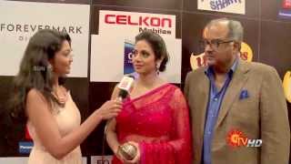 Sridevi & Boney Kapoor at the SIIMA Awards 2013 (Tamil)