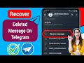 How to Recover Deleted Telegram Message, image and Videos | Recover Telegram Chats (2024)