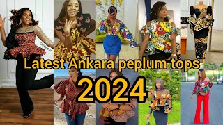 Latest Ankara peplum tops for women| Unique Ankara styles | Ankara skirt and blouse styles