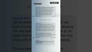Group chat messages of Trump admin. officials discussing military strikes leaked