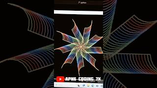 python Graphics Design #shorts#coding#turtle #python #coding #shortvideo