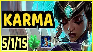 KARMA VS ZED - 5/1/15 KDA MID GAMEPLAY CHALLENGER I