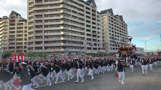 令和５年　岸和田だんじり祭　中北町の柳原健斗君のラストかんかん場直前の舞。#令和５年　岸和田祭　#北町交差点