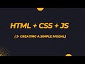 Creating a Simple Modal with JavaScript, HTML, and CSS