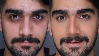 رفع تیرگی دور چشم فقط توی ۳ دقیقه🤯/how to cover dark circles like a pro in 3 minutes