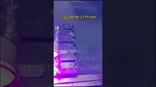 ZONESUN Automatic Glass Bottle UV Printer #machine #bottleprinter #printingmachine #packingmachine