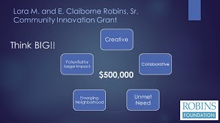 Robins Foundation - Lora M. and E. Claiborne Robins, Sr. Community Innovation Grant