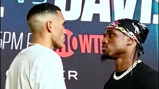 DAVID BENAVIDEZ AND KYRONE DAVIS HAVE AN INTENSE FACE-OFF IN THEIR FINAL PRESS CONFERENCE