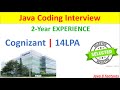 Cognizant Interview |  Java Developer Interview  | java interview questions and answers