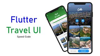 Flutter UI Design Travel App - Speed Code