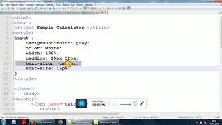 simple calculator using html and javascript-2