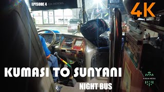 E04 Kumasi To Sunyani Night Bus Ghana West Africa 4K