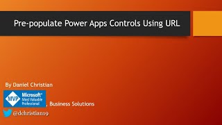 Pre-populate Power Apps controls using URL