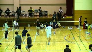 アンビシャス　井上・平野 vs 高橋且磨・阿蘇 ② 20111123松戸市ミックス