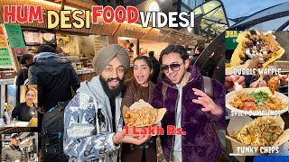 Lakho Ka Khana🍔🌮 | London🇬🇧 Ka Camden Town |Mr.  Bhukkad | Kulhad Pizza Couple | Food Vlog