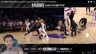 FlightReacts To #2 GRIZZLIES at #7 LAKERS | FULL GAME 3 HIGHLIGHTS | April 22, 2023!