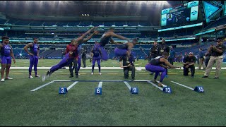 Byron Jones 12'3" Broad Jump Sets World Record | 2015 NFL Combine