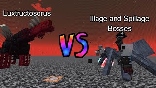 Luxtructosorus vs Illage and Spillage Bosses | Minecraft  Mob Battle