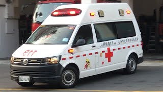 臺北市政府消防局救護車出勤、送醫榮民總醫院TPFD Ambulance Emergency Call Responding And Send To Hospital