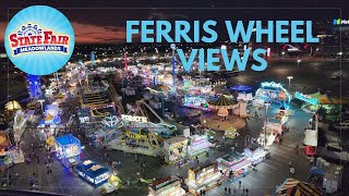 Nighttime Splendor: Views from the Ferris Wheel  State Fair Meadowlands 2022 4K Video