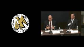 AUSA Army Cyber 2016 - Panel 3 - Mission Assurance