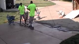 STREET CREEP INSTALLATION   Video 7   remove 4 inch cut with pick axe