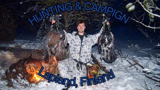 CAMPING AND HUNTING CAPERCAILIES - sleeping in the snow and hunting in winter! Latvalinnustusta!