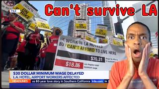 LA hotel and airport worker wage increase delayed