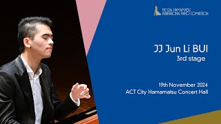 JJ Jun Li BUI   Third Stage, the 12th Hamamatsu International Piano Competition