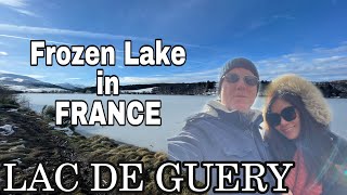 🇫🇷 FROZEN LAKE IN FRANCE || LAC DE GUERY February 2021