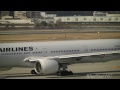 japan airlines boeing 777 300 ja8941 pushback taxi and takeoff from itm rjoo rwy 32l