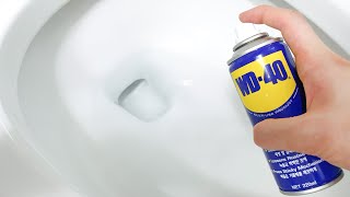 WD40을 변기에 넣어보세요! 제조사가 직접 추천하는 생활에 활용하는 신박한 꿀팁 8가지