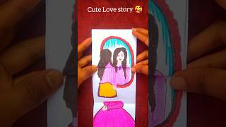 A cute love story 🥰❤#shorts #drawing #viral_ #story #youtubshorts