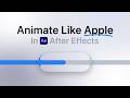 How to Animate Like Apple in After Effects (Liquid Glass UI Animation)