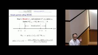 Particle rolling MCMC with double block sampling: conditional SMC update approach