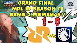 GRAND FINAL MPL SEASON 14 GAME 2 SEMAKIN PANAS MENYALA ABANGKUU!! RRQ VS LIQUID😱🤩