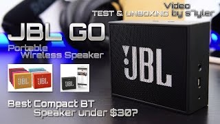 Best Compact BT Speaker under $30? JBL GO Portable Wireless Speaker // by s7yler